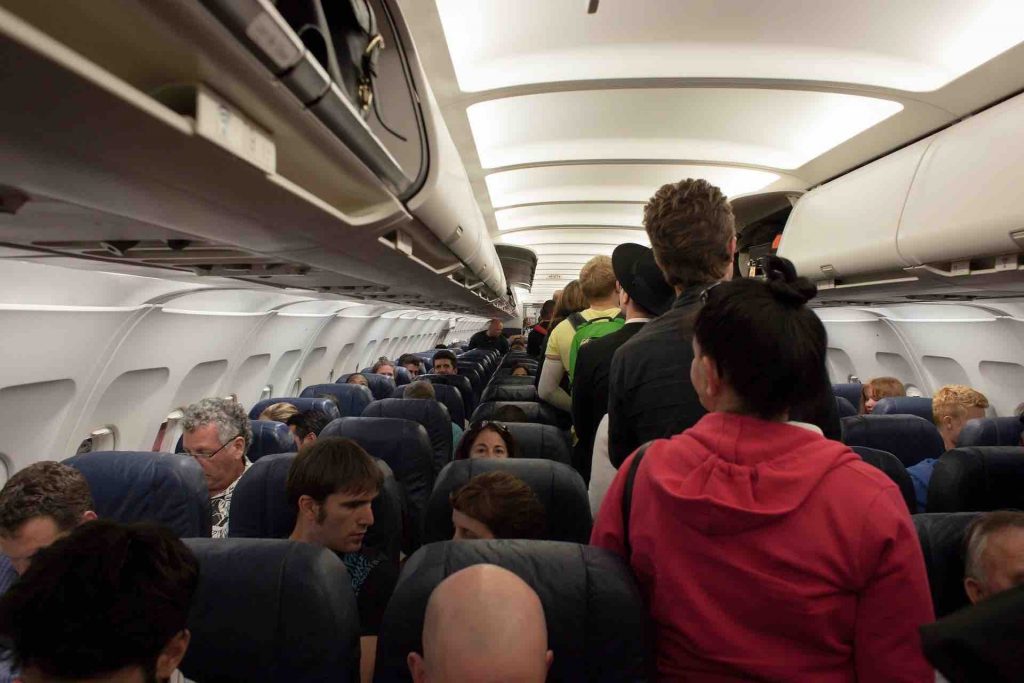 Picture of airline passengers