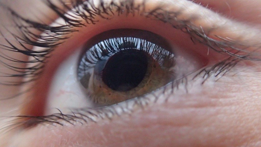 Close up photo of a woman's eye